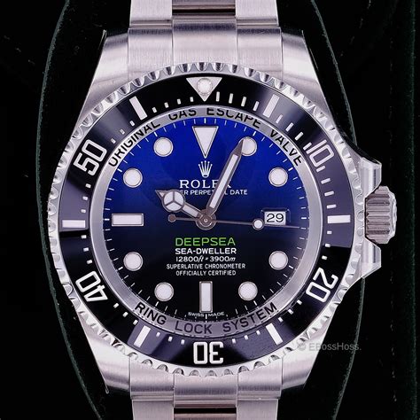 rolex deep sea dweller ceramic ultimate blue lume|Rolex deep sea dweller 44mm.